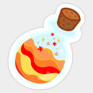 Fall in a Bottle Sticker